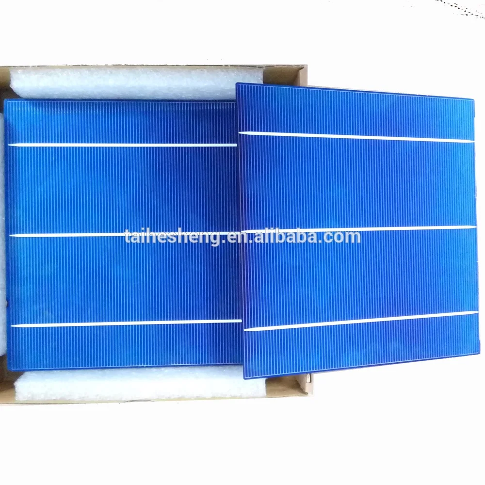 
poly crystal silicon 156.75*156.75mm 3BB 4.42W 18% solar cell with best performance 