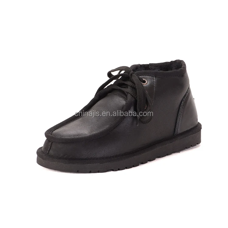 Wholesale Waterproof Sheepskin Snow Boots For Men