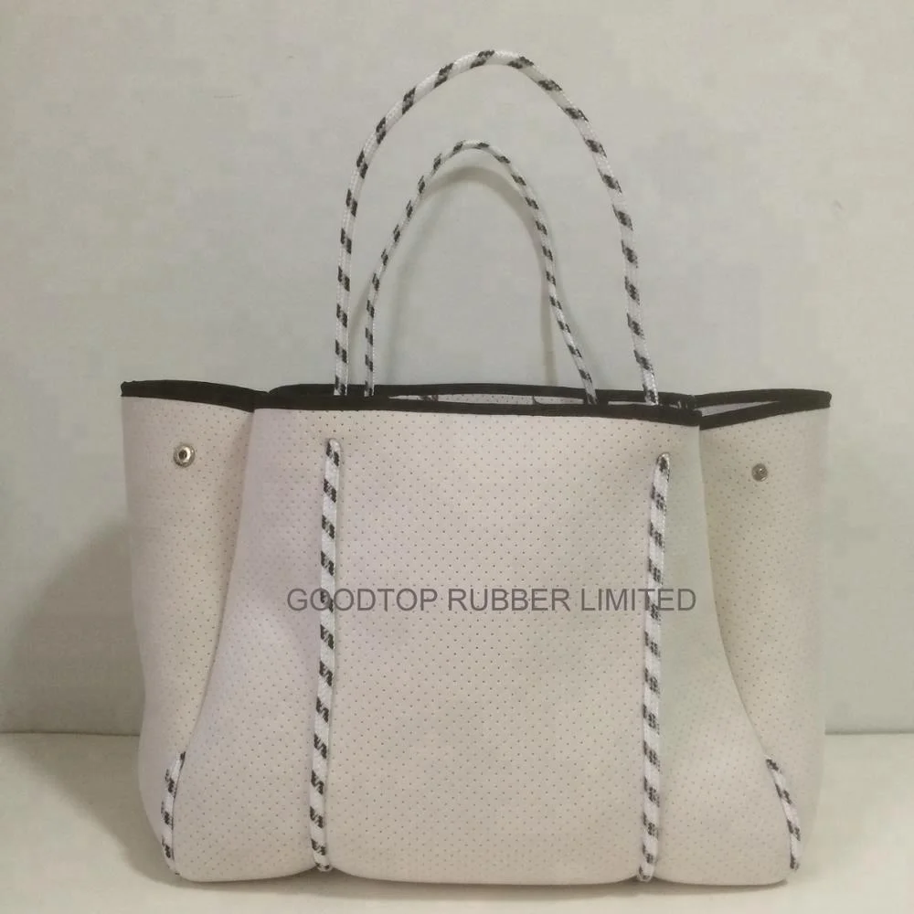 Perforated Neoprene Women Lady Fashional Handbags Customized