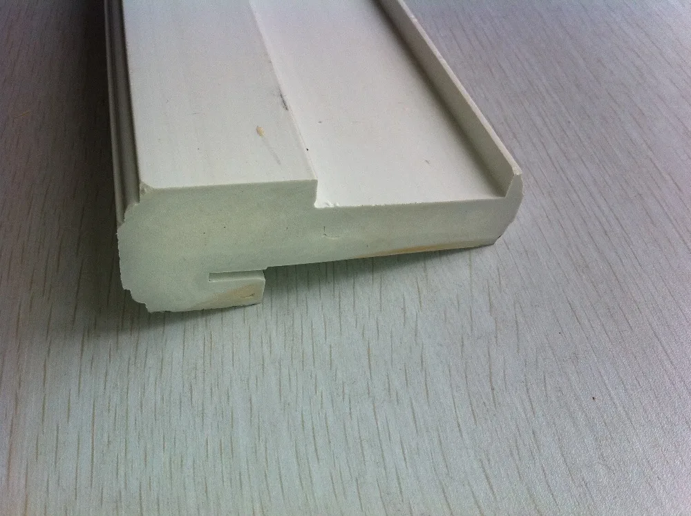 china market solid WPC door frame wood door jamb pvc film coated door jamb