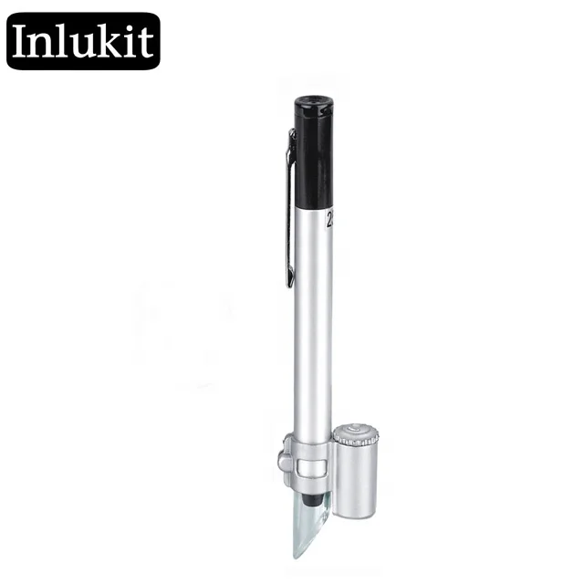 50X LED Pen Style Pocket Microscope Magnifying Glass