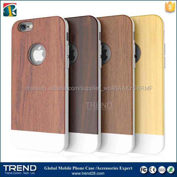 2 в 1 шт. древесины slicoo древесины чехол для iphone 6 6 s