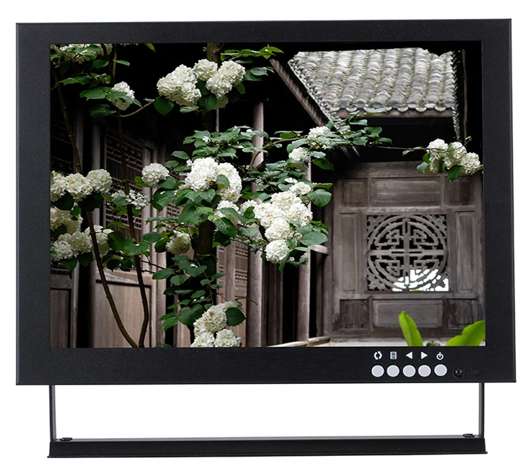 
High Definition Security LED Backlight Square 19 Inch CCTV BNC Monitor 