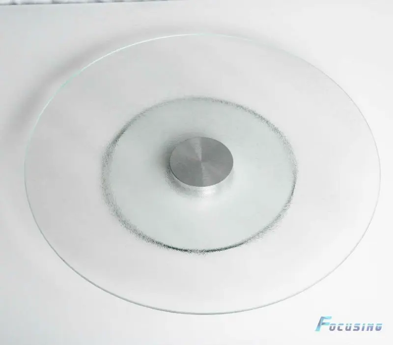 Hot selling rotating tempered glass top lazy susan for round table