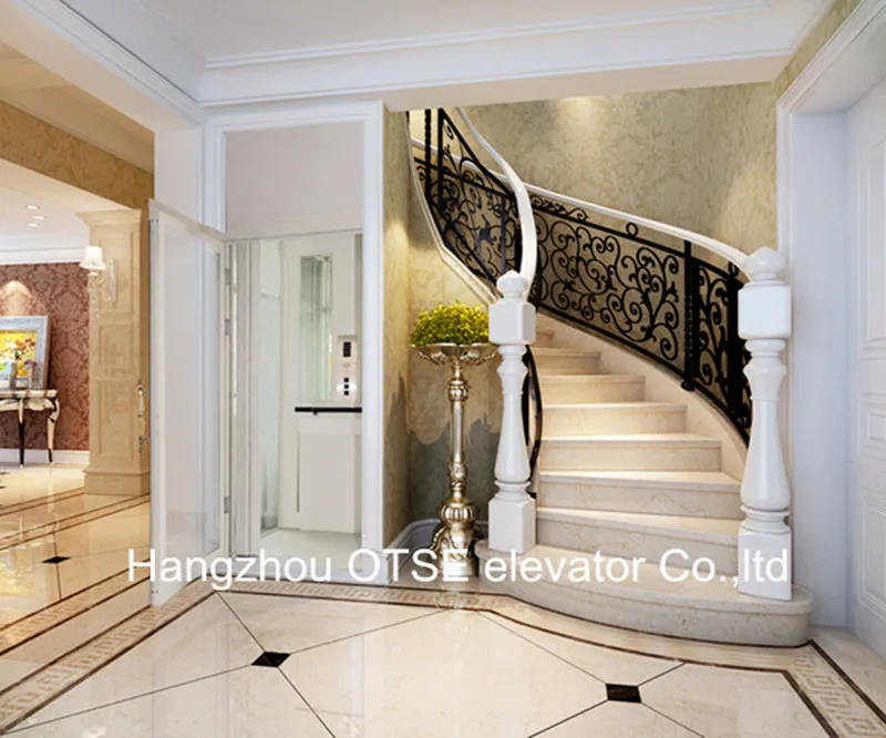 
OTSE small villa elevator for homes, 250kg 3 or 4 person small home machine room less lift elevator 