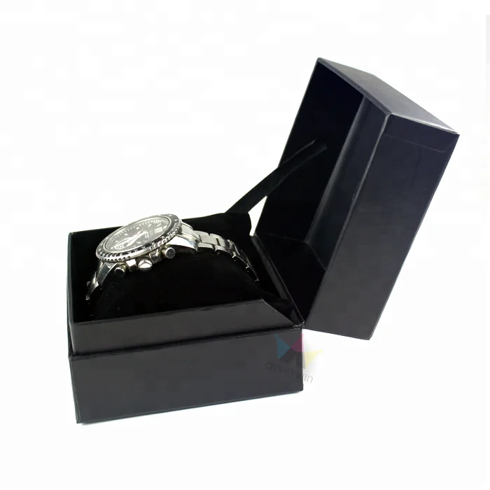 Hot sale professional custom glossy new design paper watch packaging storage box
