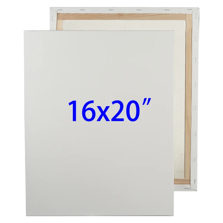 
Cotton blank canvases stretched canvas 16*20 inch for oil painting 