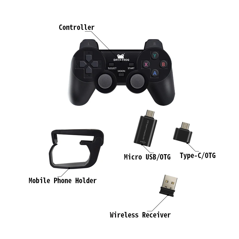 Data Frog Wireless Gamepad For Android for Phone/PC/PS3/TV Box Joystick 2.4G Joypad Game Controller For cellPhone