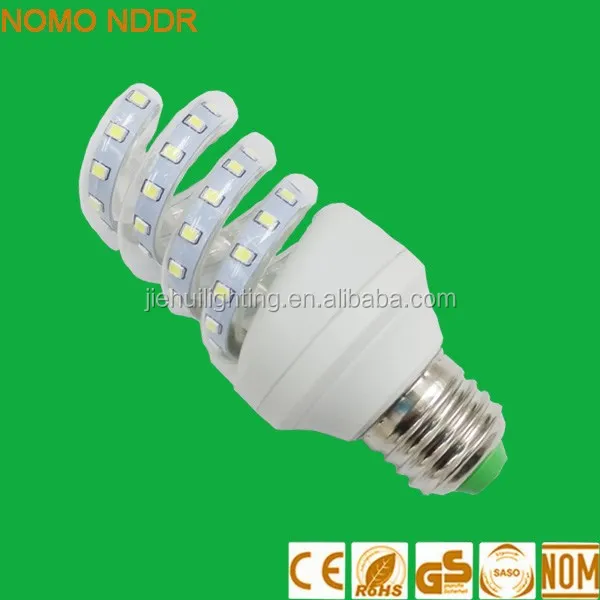 Hot sale spiral energy saving lamps E27 LED Lighting Bulb 2835SMD LED Light 9W
