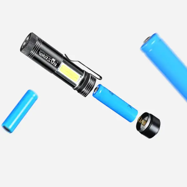 Миниатюрный перезаряжаемый светодиодный фонарик Zoom-8, 14500 АА, повседневный уличный фонарь IPX6 для ежедневного ношения с брелоком