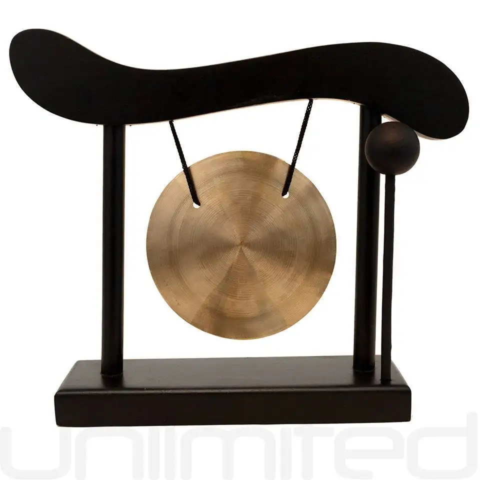 Wooden Gong Chime with stand