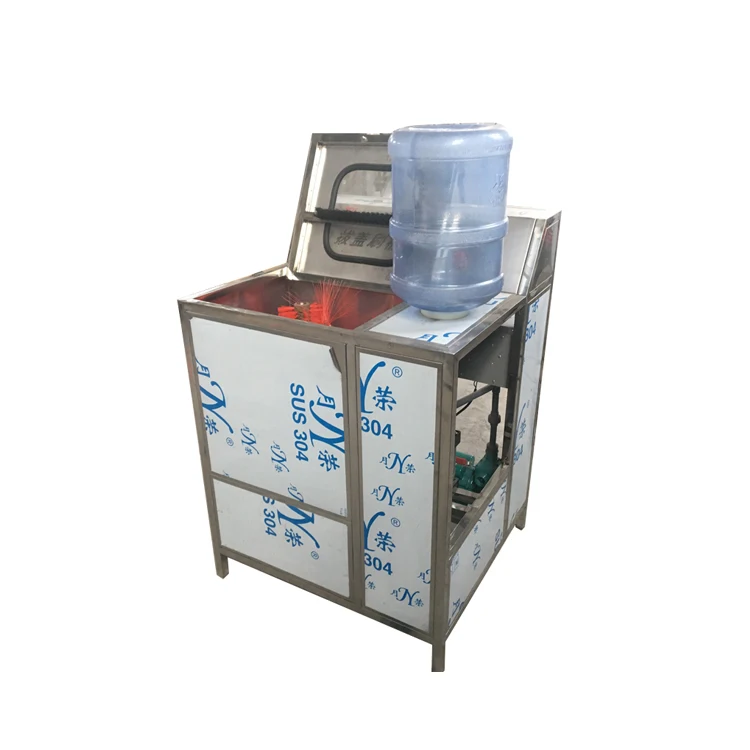 Semi Automatic Plastic Barrel Decapping Machine 5 Gallon Bottle Cleaning Machine