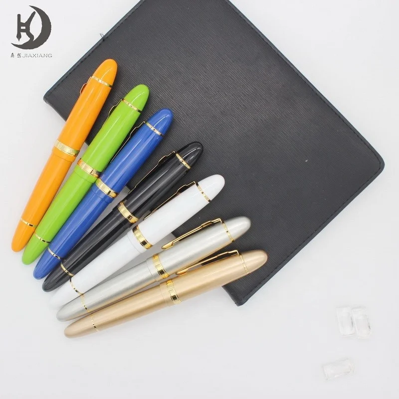 jinhao 159 high quality heavy chunky advertising calligraphy writing pen custom logo promotional fountain pen