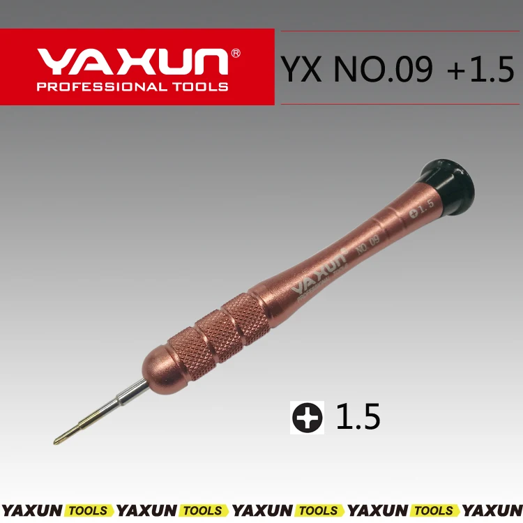 new YAXUN NO.09 +1.5 Precision Screwdriver Phillips 1.5 Repair Tool for mobile repair PH000 for samsung IPAD China mobile