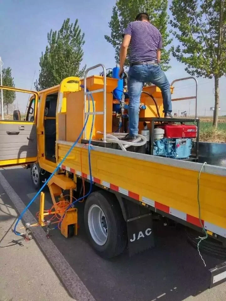 
LXD 18L-2 truck mounted double cylinder double pump cold paint road marking machine 
