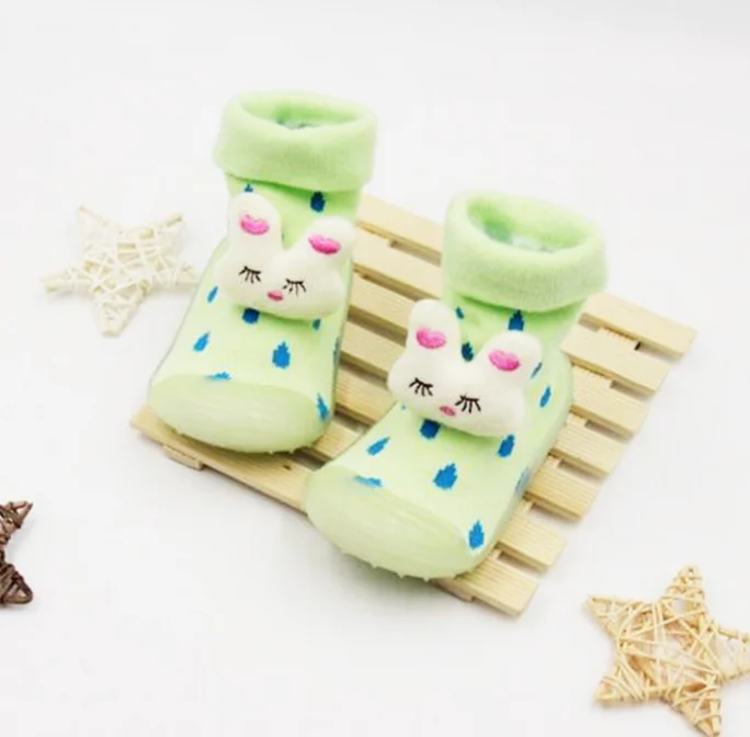 
Fruit and cute animal design lovely rubber sole baby girls socks 