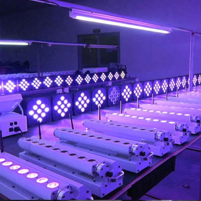 special offer 18wx9pcs RGBWA+UV 6in1  led battery powered dmx wireless DJ Par Lights DMX 512 Spotlights Par Light