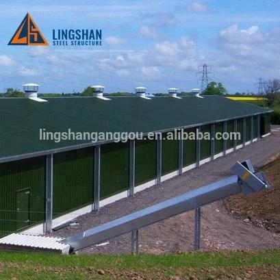 Hot  galvanizing  Steel structure prefabricated Pig farm House Tard Construction Sheds Buildings Design For Sale