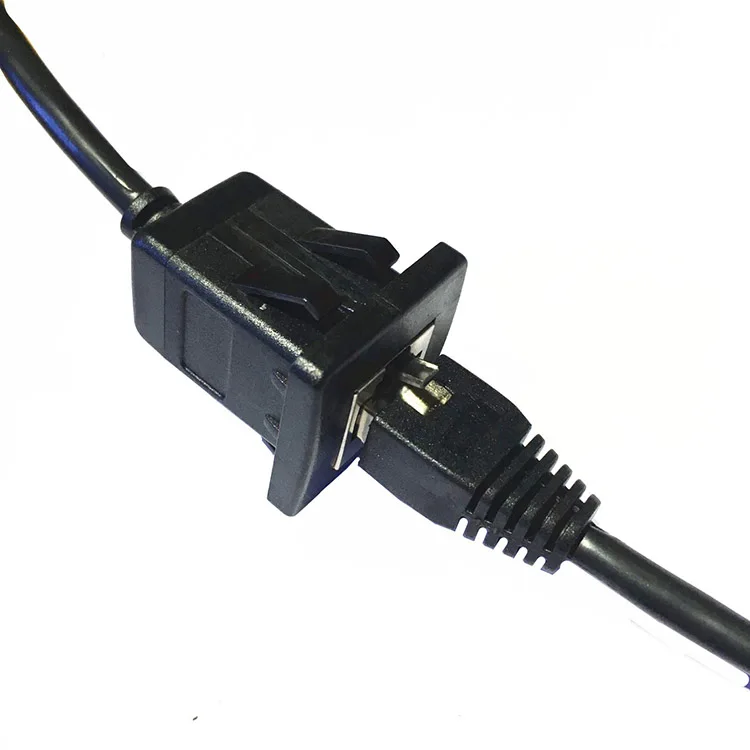 Cat5e Панель Крепления Оснастки в удлинитель Ethernet сетевой кабель Rj45 мужского и женского пола пвх RJ45 8P8C медь золото никелированная