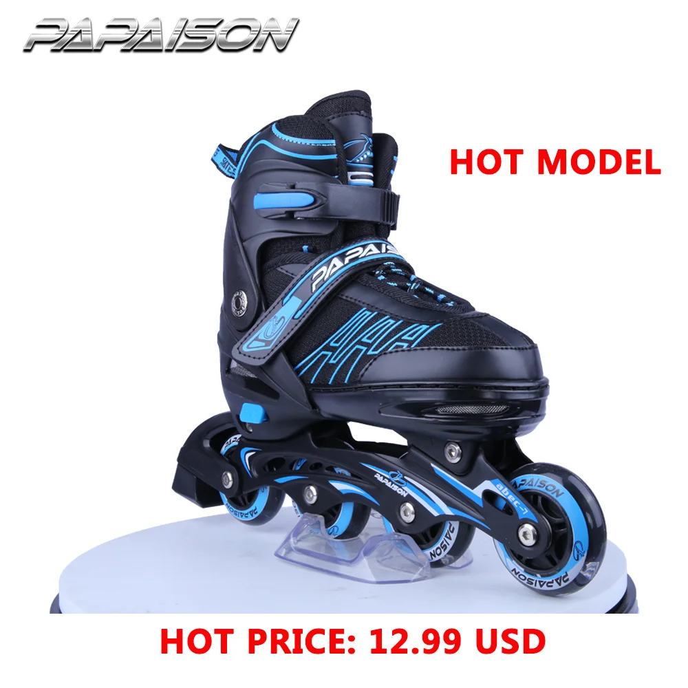 Amazon Hot selling 80mm PU wheels patines 4 ruedas flashing roller inline skates