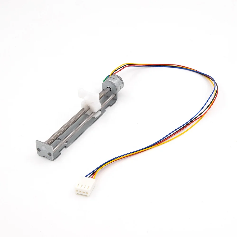 BACHIN Stainless Steel Stepper Motor Slider Travel 80mm Miniature Screw Block Slide for Linear Bearing Motor