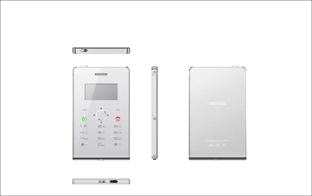 Soyes H1 Smart Card GSM Phone with Pedometer Anti Theft Full Oled Display