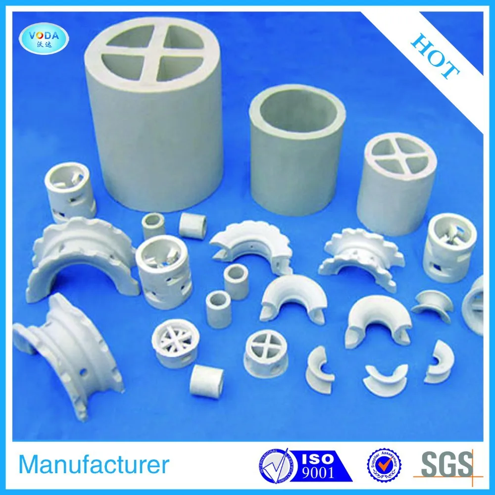 Ceramic Pall Ring For Drying Columns Tower Packing(9mm, 16mm, 25mm, 38mm, 50mm, 76mm, etc)