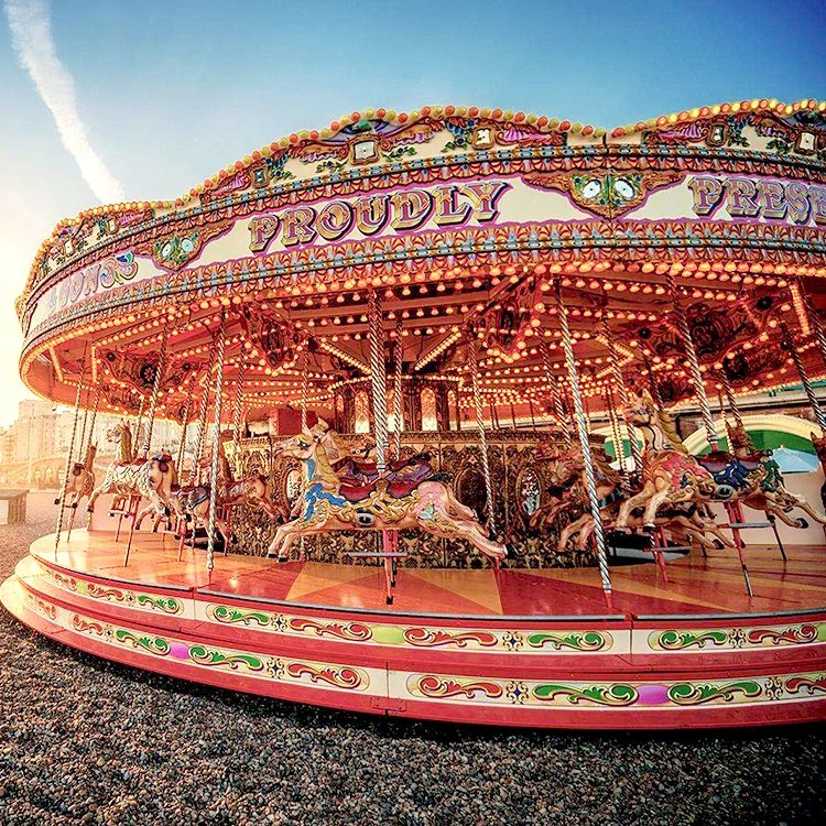 Высокое качество, 16 мест, тематические Животные, уличные карусели