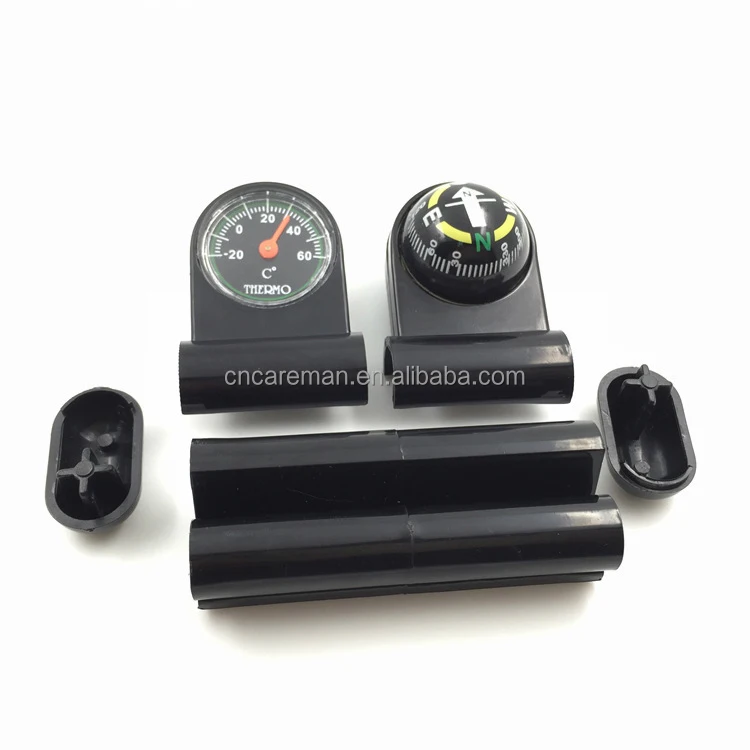 Car Dash Mount 2 in 1 Digital Compass Thermometer, Mini Vehicle Dashboard Thermometer Compass OEM Orders Accepted