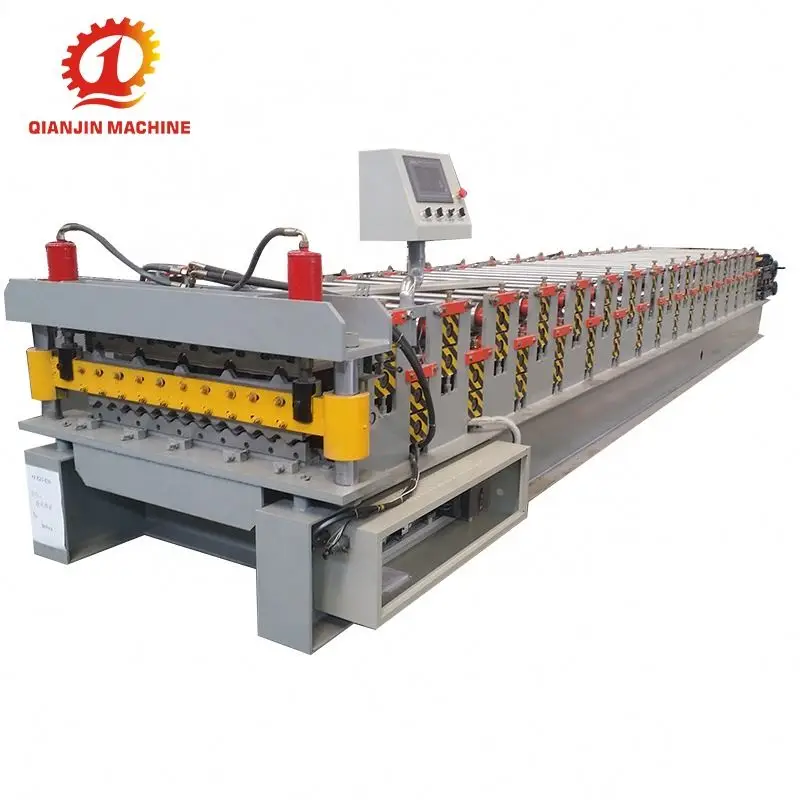 
Double Deck Concrete Roof Tile Aluminum Steel Floor Rolling Forming Machine For Wooden Guard House 