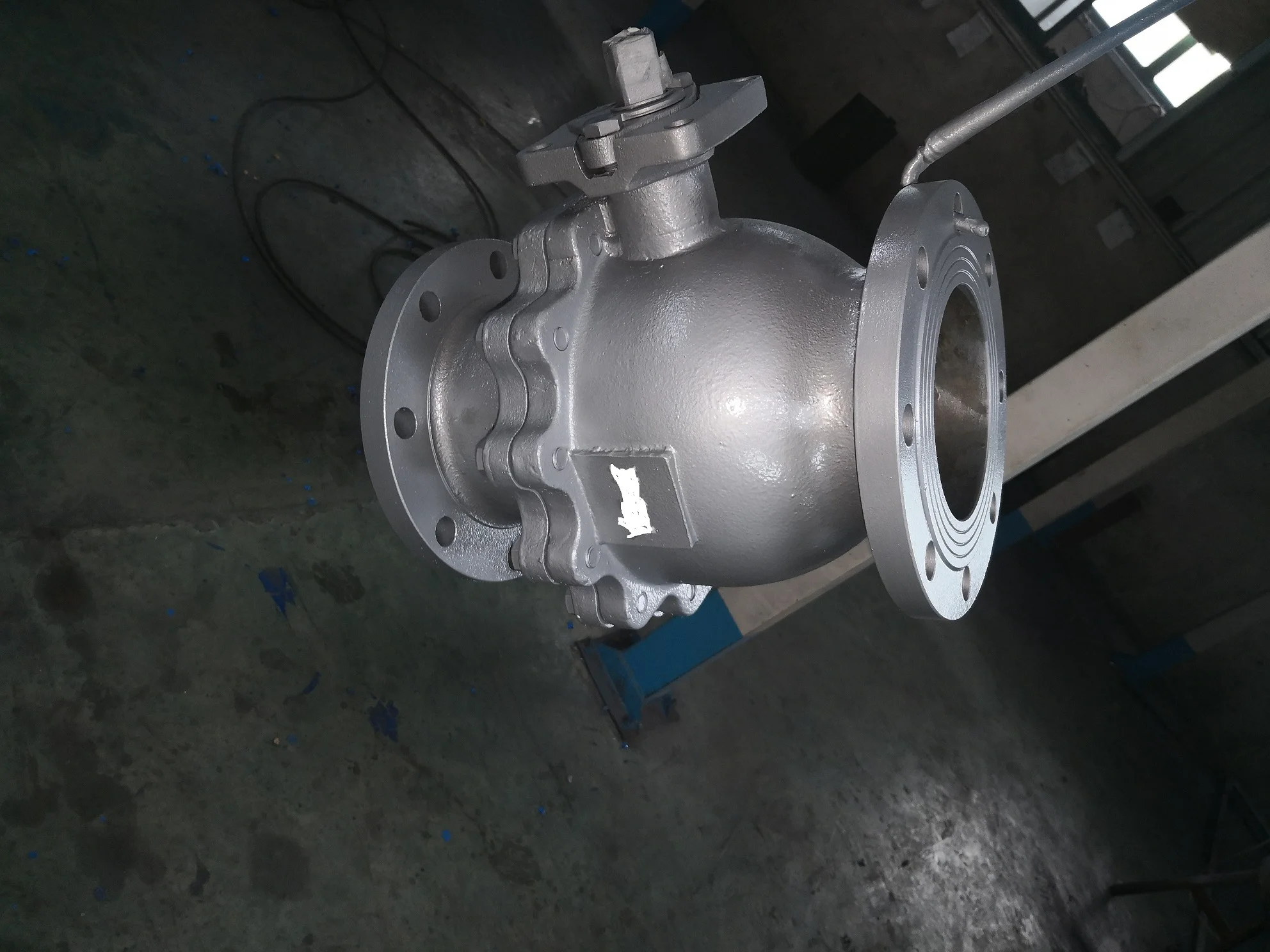 jis 10k fc200 cast iron ball valve with iso 5211 mounting pad,flange end