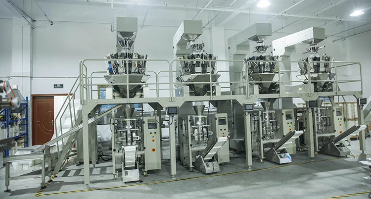 GP64 VFFS мультиголовочный банановые чипсы упаковочная машина фабрики в Китае