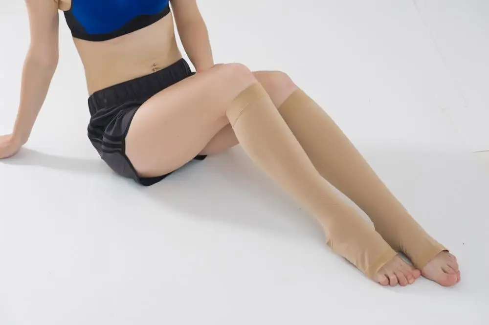 32-46mmHG Best Medical Elastic Compression Stocking Factory Price Good quality with medical certification
