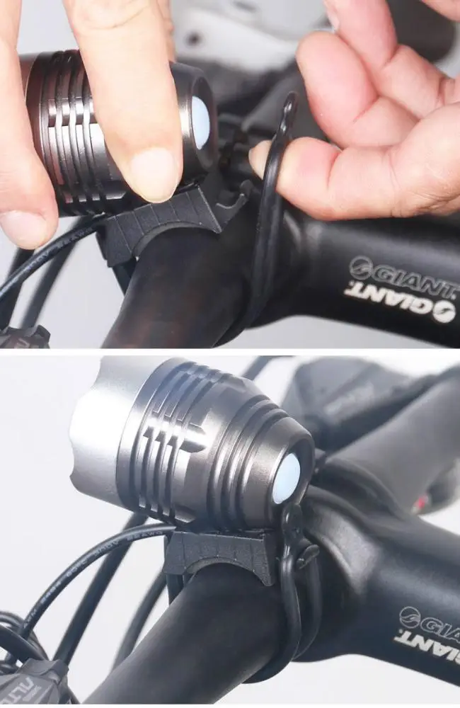 Rubber Bike Front Light Holder High Stretch Bicycle Handlebar Fixing Bike LED Flashlight Torch Mount Holder Clip