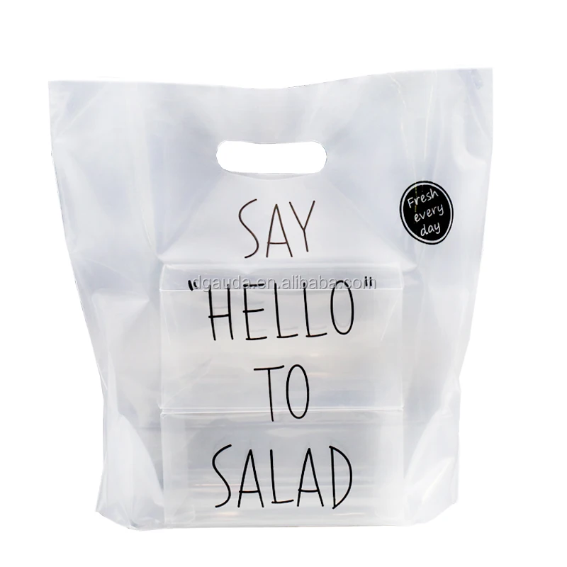 
recycled take away standard size eco friendly custom plastic shopping bag carrier with logos 