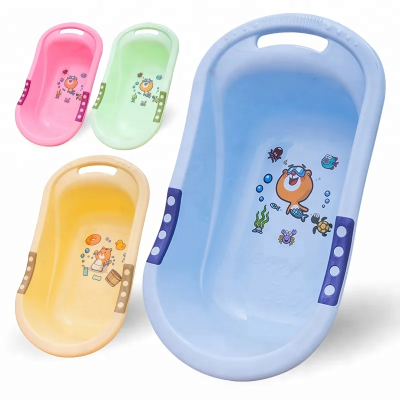 Multifunction Convenient Plastic Freestanding Child Kid Use Baby Bath Tub