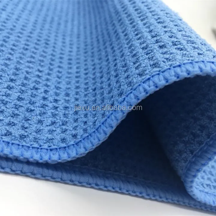 Customized Logo Microfiber Waffle Towel Pocket Gym Sports Towel With Zipper Sports Towel Embroidered