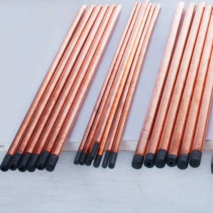 DC copper coated pointed arc air gouging carbon electrode rod 13*305mm