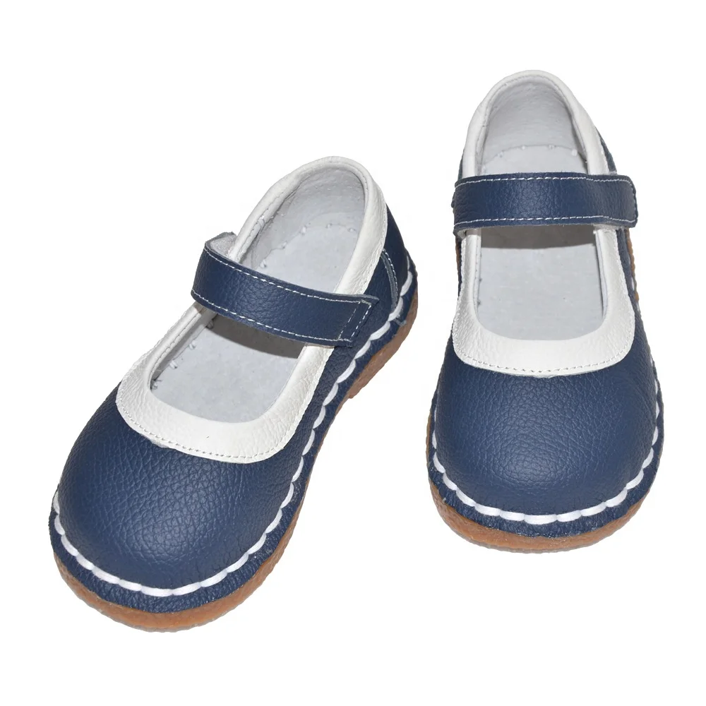 latest Genuine leather  tip blinding toddler girl shoes durable soft girls mary jane party shoes in spring and autumn