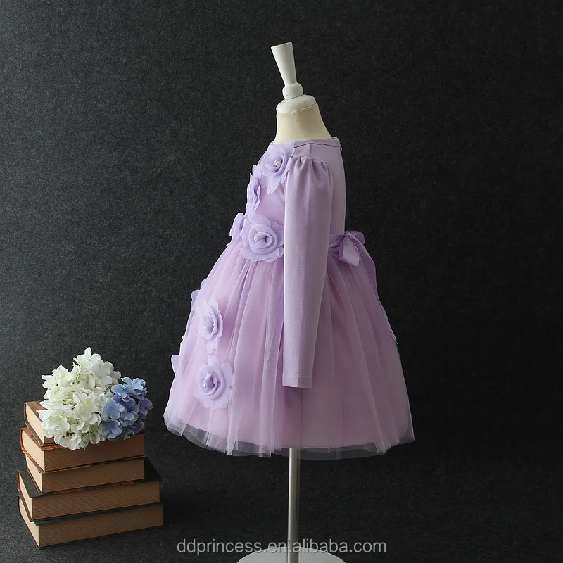 2023 2018 Cheap Winter Children Flower Lace Girls Tutu Dress Casual baby party dresses Fancy Vietnam kids clothing for 5 years old