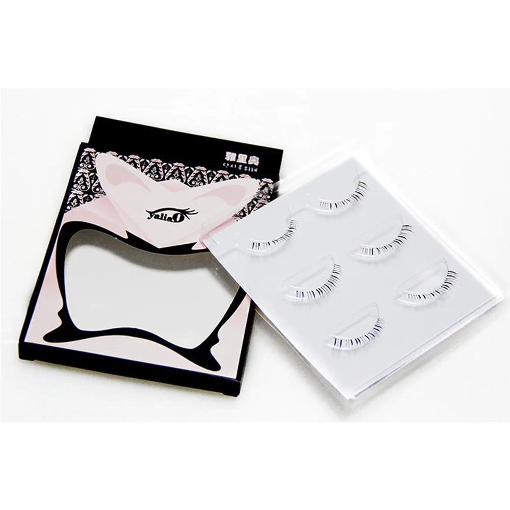 Wholesale One Pair False Eyelash Product Packaging Box with Clear Window Custom Boxes for Eyelashes