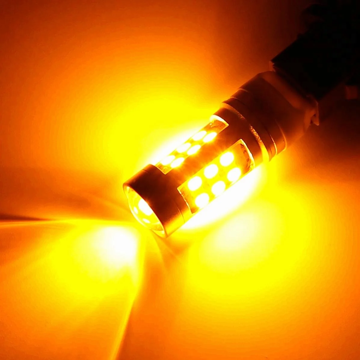 DMEX Turning Light High Brightness Switchback 1157 7443 3157 Dual Color LED Bulbs Color Changing White and Yellow LED Light Bulb