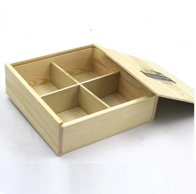 
Unfinished Pine Wood Nuts Fruit Packaging Box 