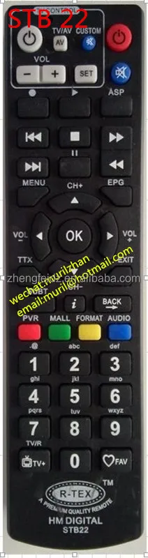 Высокое качество черный 45 ключи стб 22 R-TEX HM цифровой пульт дистанционного управления ZF универсальный контроллер