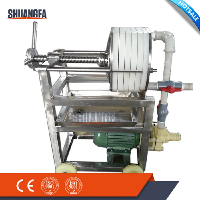 Лаборатория фильтр пресс-с ПП пластины