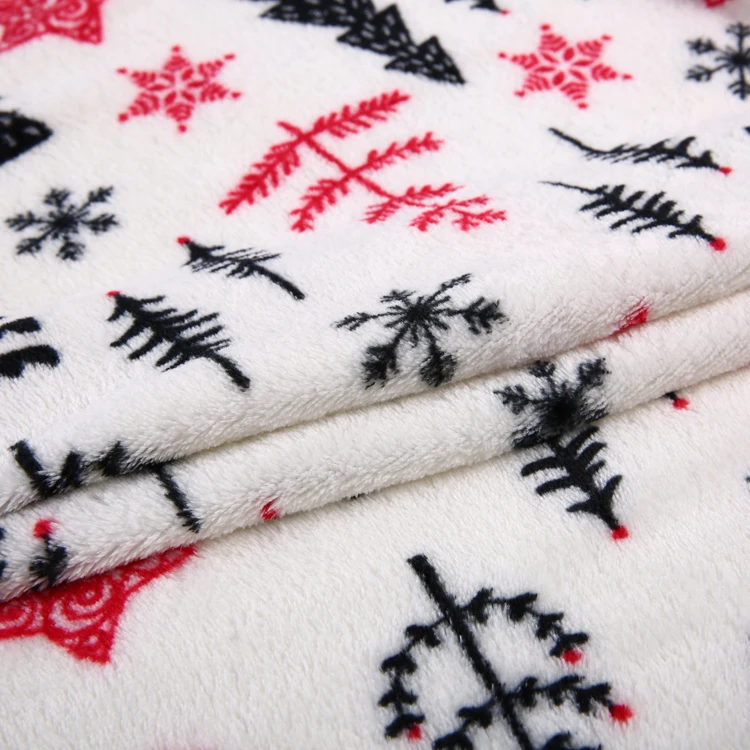
2019 Newest customization knitted children flannel printed baby christmas tree blanket 