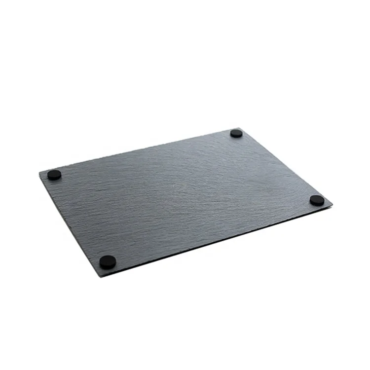 Natural black slate plate cake slate dinner plate rectangle plate slate board