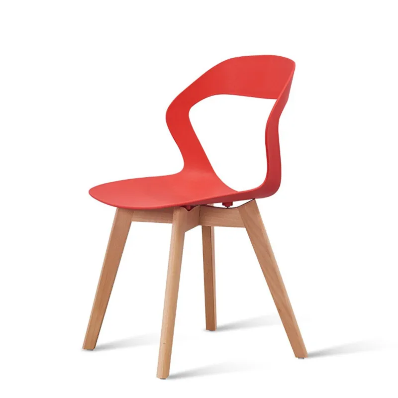 Low price bazhou factory manufacturer faux armless white plastic chair