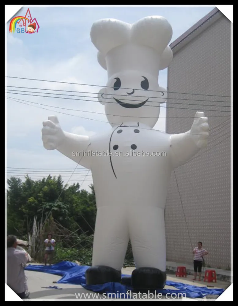 
Hot sell giant inflatable cook cartoon, advertising chef character ,inflatable cartoon figure for sale 