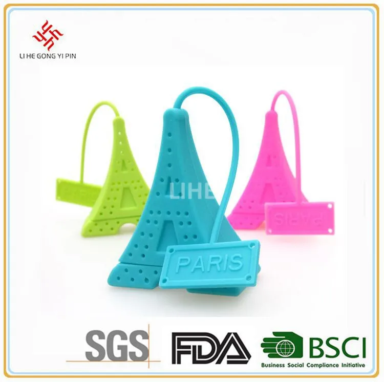 Пирамида силиконовые чайный пакетик эйфелева башня для заварки стрейнер травяные специи фильтр